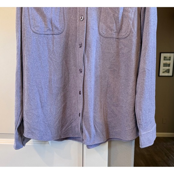 Women's NWOT Light Purple 32 Degrees Heat Warm Soft Flannel Button Down Shirt L - Picture 3 of 9
